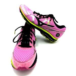 MIZUNO Wave Rider 17 Size 12 Yellow Purple Pink Running Shoes